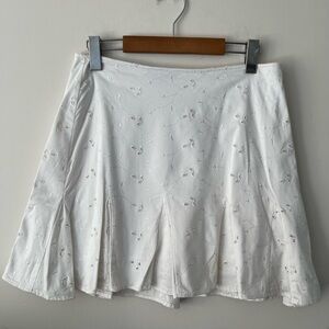 Betsey Johnson New York Vintage White Eyelet Skirt